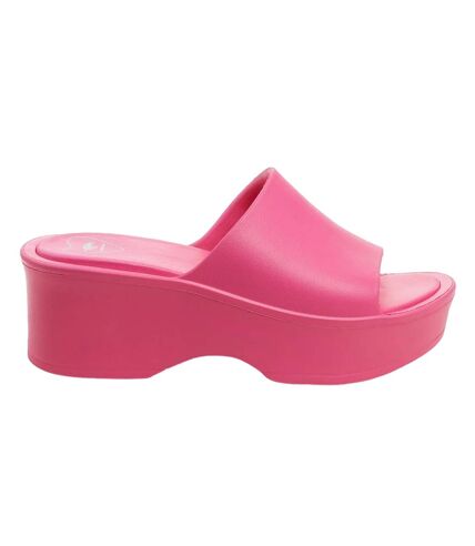 Womens/ladies petal blown eva wedge sandals fuchsia Rocket Dog