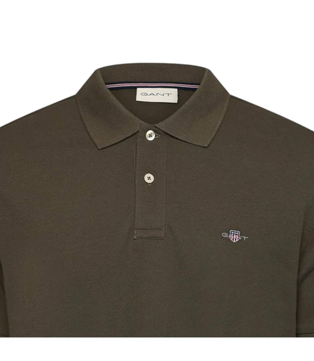 Polo Motif/style Logo Brodé Homme Vert Émeraude Gant-3
