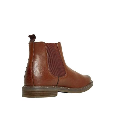 Mens Del Leather Chelsea Boots Brown Nicholas Deakins