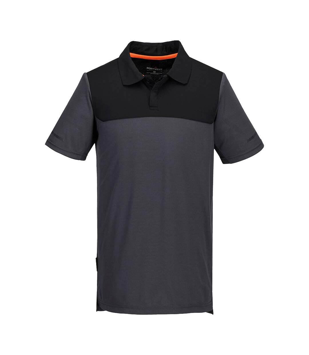 Polo Motif/style Uni Ev4 Homme Gris Portwest-1