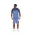 Mens Castlebay T-shirt Blue Crosshatch-3