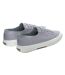 Womens/ladies 2750 Nappa Leather Flat Shoes Blue Superga-2