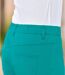 Women's Turquoise Stretchy Treggings-2