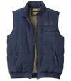 Men's Navy Padded Zip-Up Vest Atlas For Men