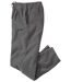Men's Grey Casual Microfleece Trousers