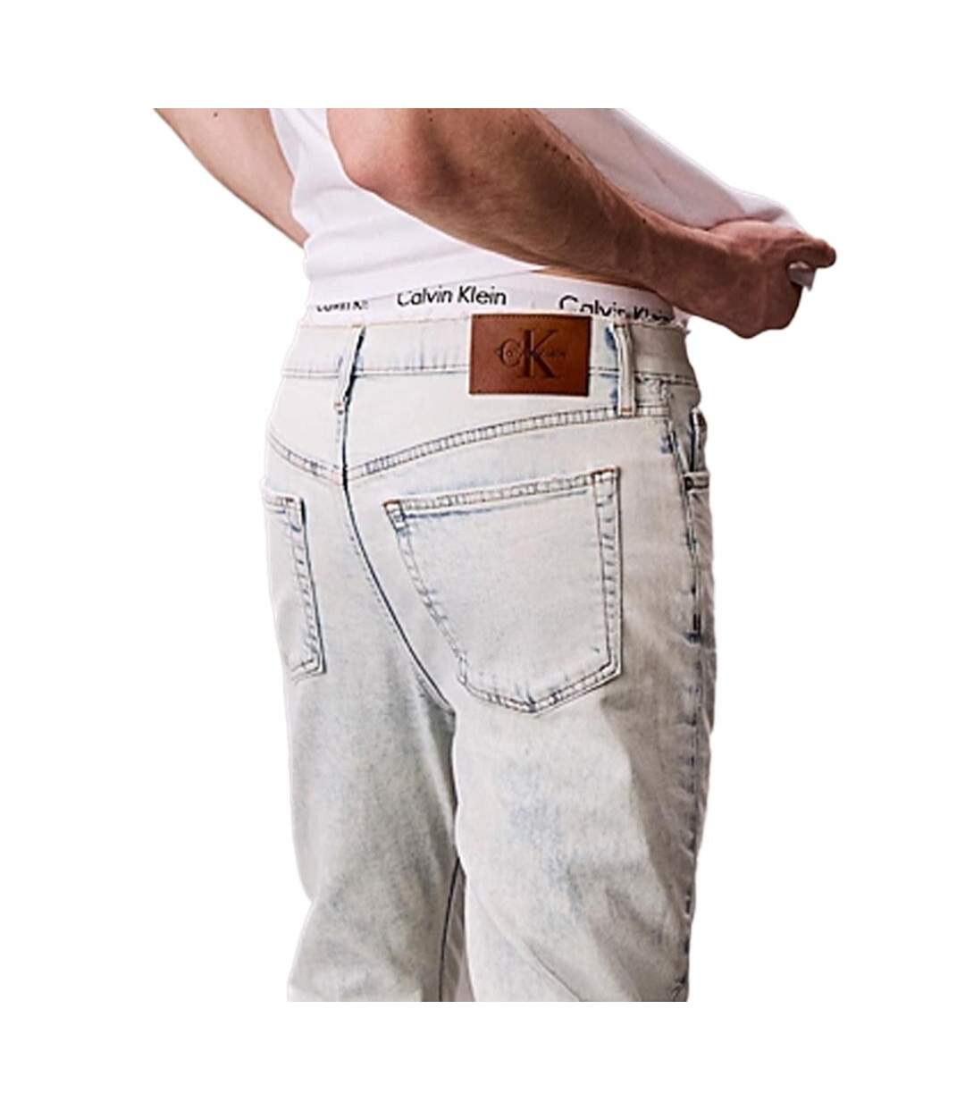 Jean slim bleu clair homme calvin klein jeans lv04rc758g-2