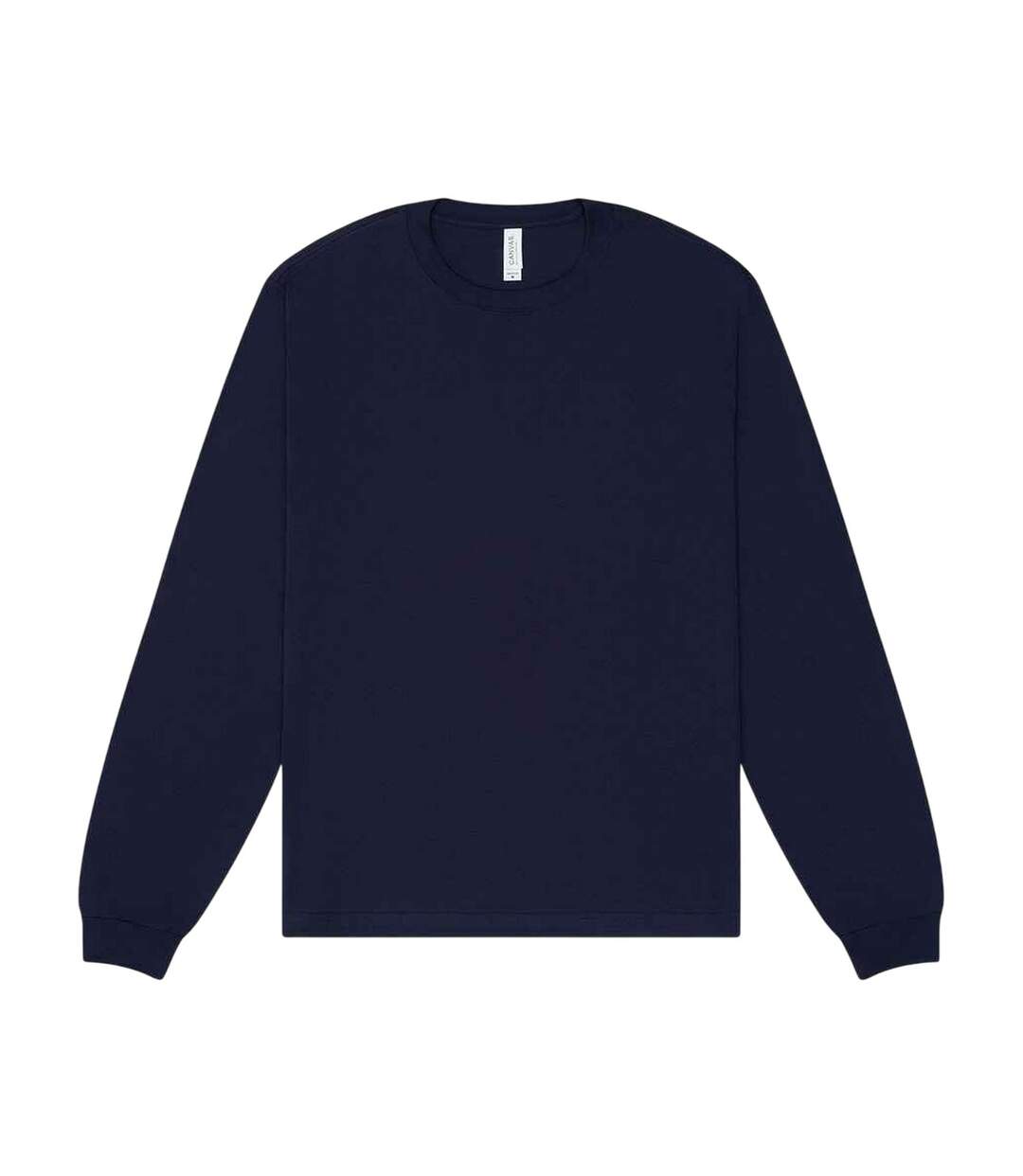 T-shirt Manches Longues Adulte Bleu Marine Bella + Canvas-1