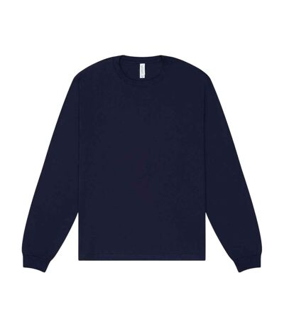 T-shirt Manches Longues Adulte Bleu Marine Bella + Canvas