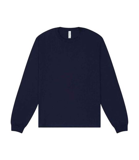 T-shirt Manches Longues Adulte Bleu Marine Bella + Canvas