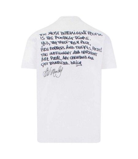 T-shirt Motif/style Bob Marley Homme Blanc DSquared2