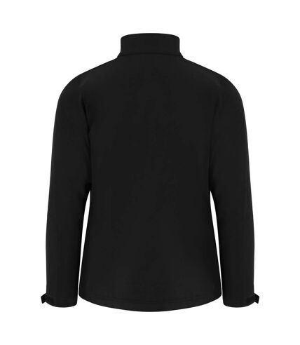 Mens classic 2 layer softshell jacket black RTXtra