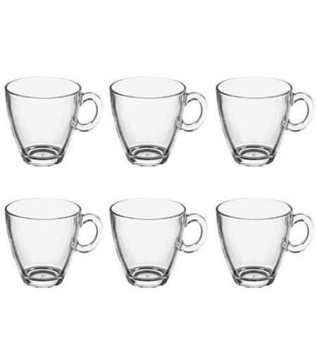 Lot de 6 Mugs en Verre Sia 21cl Transparent