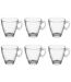 Lot de 6 Mugs en Verre Sia 21cl Transparent-1