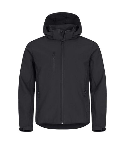 Mens Classic Soft Shell Jacket Black Clique
