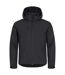 Mens Classic Soft Shell Jacket Black Clique-1