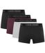 Pack Of 4  Mens Plain Boxer Shorts  Black Multicoloured Ted Baker-2