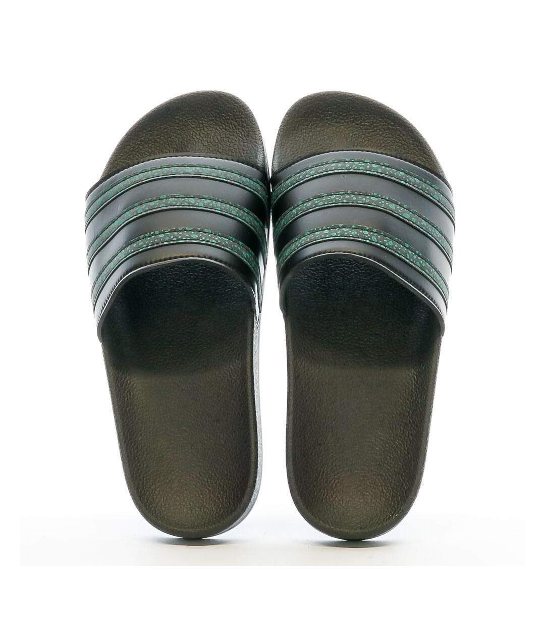 Claquettes Noir/Vert  Adidas Adilette HP6266 - 35-3