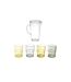 Pichet & 4 Verres Bain de Soleil 25cm Transparent-1