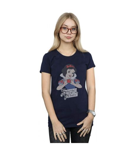 Disney Princess - T-shirt SNOW WHITE APPLE - Femme (Bleu marine) - UTBI36905