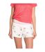 Womens/ladies Dog Print Lounge Shorts Off White PJ Salvage-2