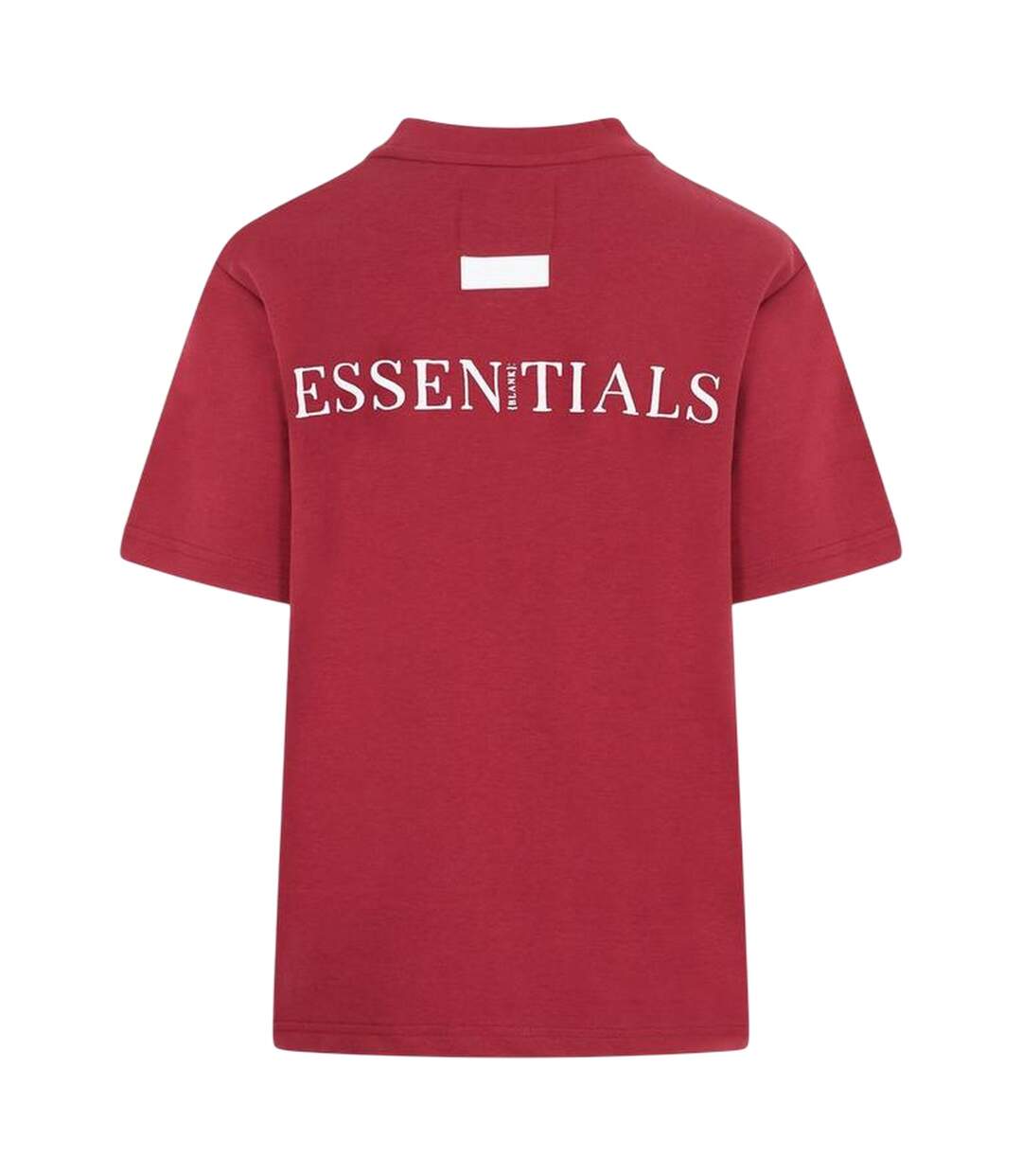 T-shirt Motif/style Logo Essentials Femme Bordeaux Blank Essentials-3