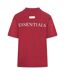 T-shirt Motif/style Logo Essentials Femme Bordeaux Blank Essentials-3