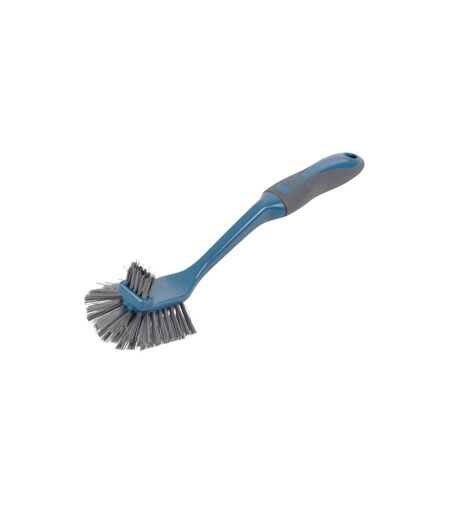 Brosse Vaisselle Grattoir 30cm Anthracite & Bleu