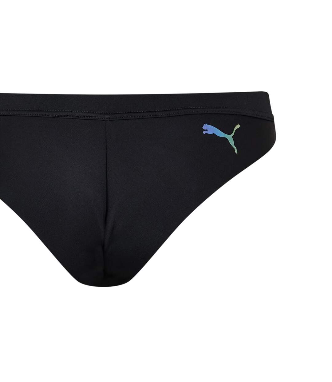 Womens/ladies Sporty Brazil Bikini Bottoms Black Puma-3