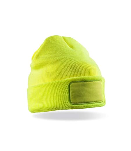 Bonnet Thinsulate Printer Jaune Fluo Result Genuine Recycled