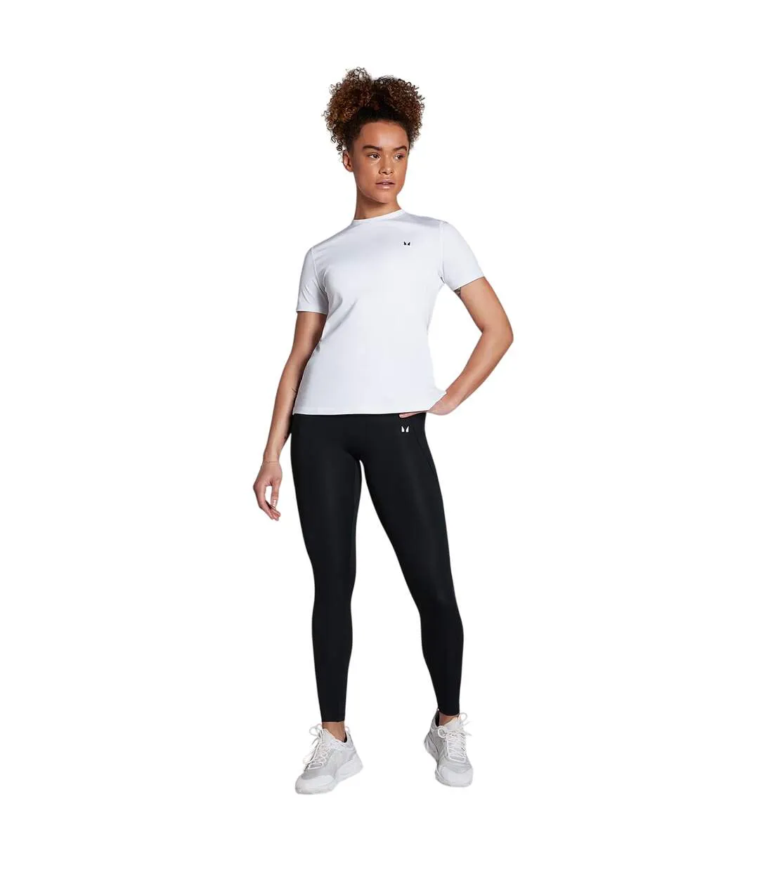 Womens/ladies Short-sleeved Athletic T-shirt White MyProtein-4