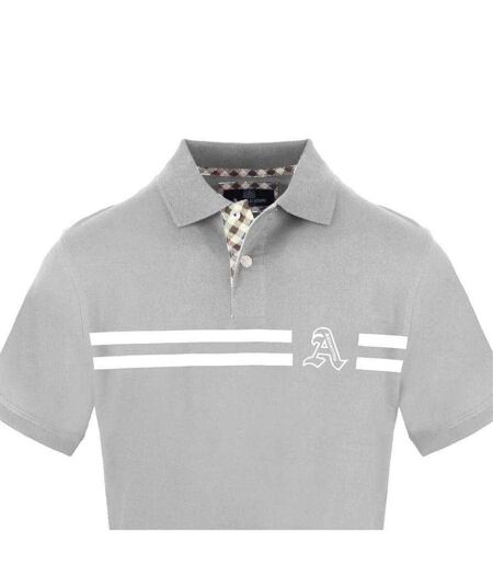 Polo Manches Courtes Homme Gris Aquascutum