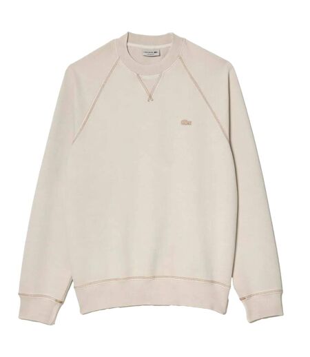 Unisex Adult Organic Cotton Sweatshirt Beige Lacoste