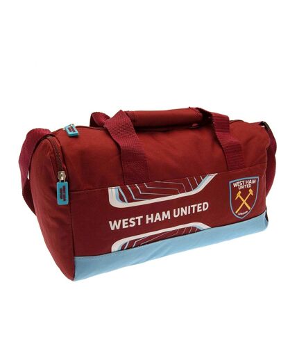 West Ham United FC Flash Duffle Bag (Claret Red/Sky Blue/White) (One Size)