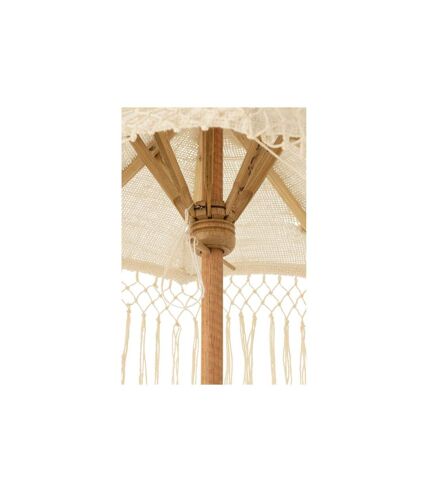 Parasol Déco Franges Tumanggal 84cm Crème