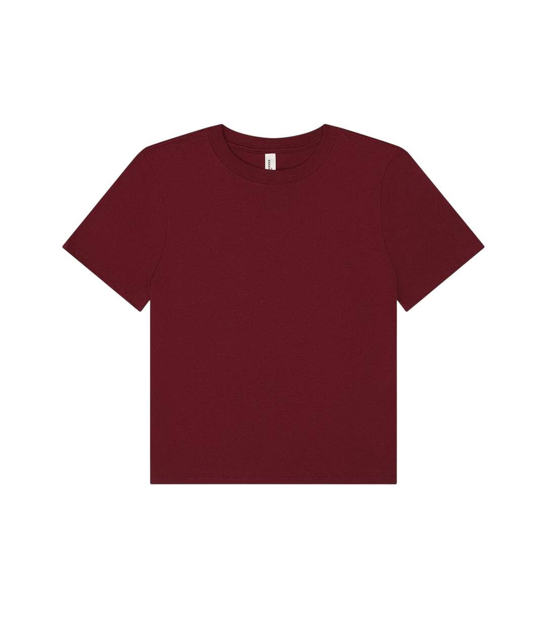 T-shirt Femme Bordeaux Foncé Bella + Canvas-2