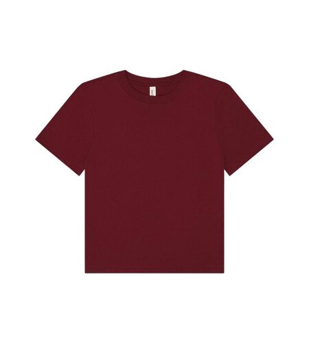 T-shirt Femme Bordeaux Foncé Bella + Canvas
