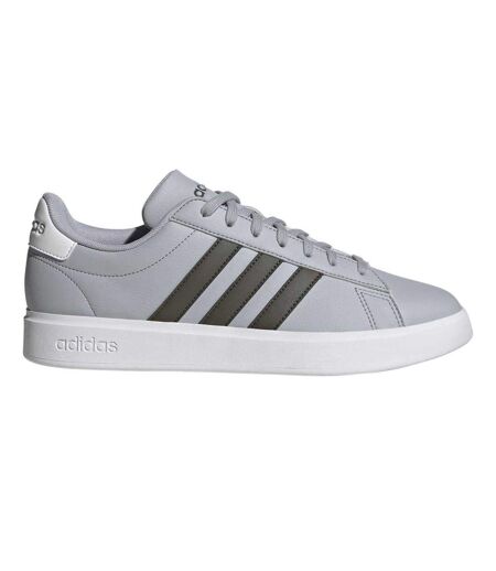 Mens Grand Court 2.0 3 Stripes Trainers Silver Adidas