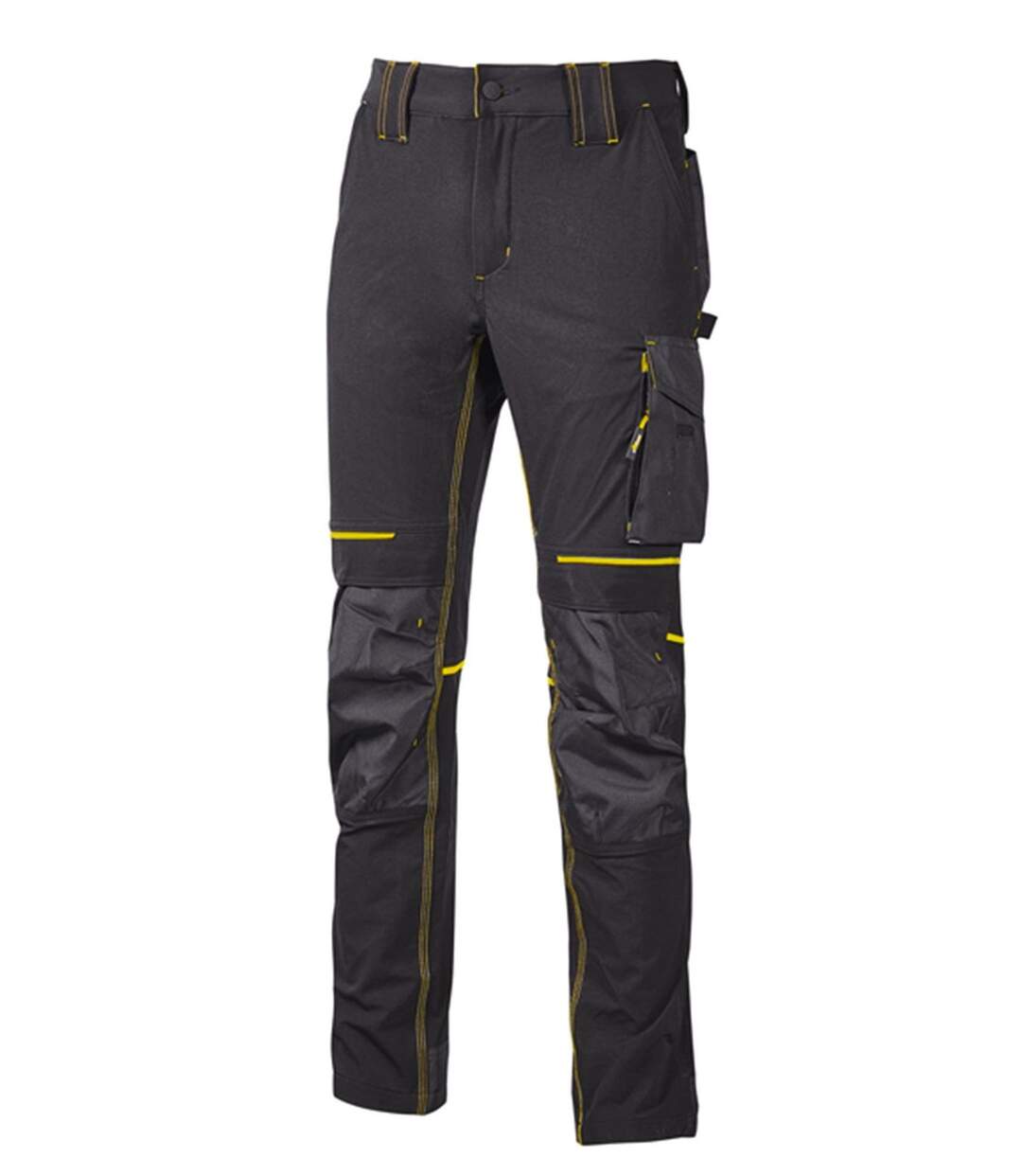 Pantalon Atom - Femme - UPPE145L - noir carbon et jaune