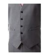 Burton Mens Essential Single-Breasted Slim Vest (Light Grey)