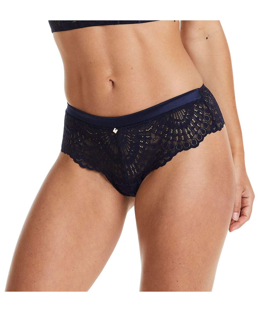 Shorty tanga bleu marine Ipomée-2