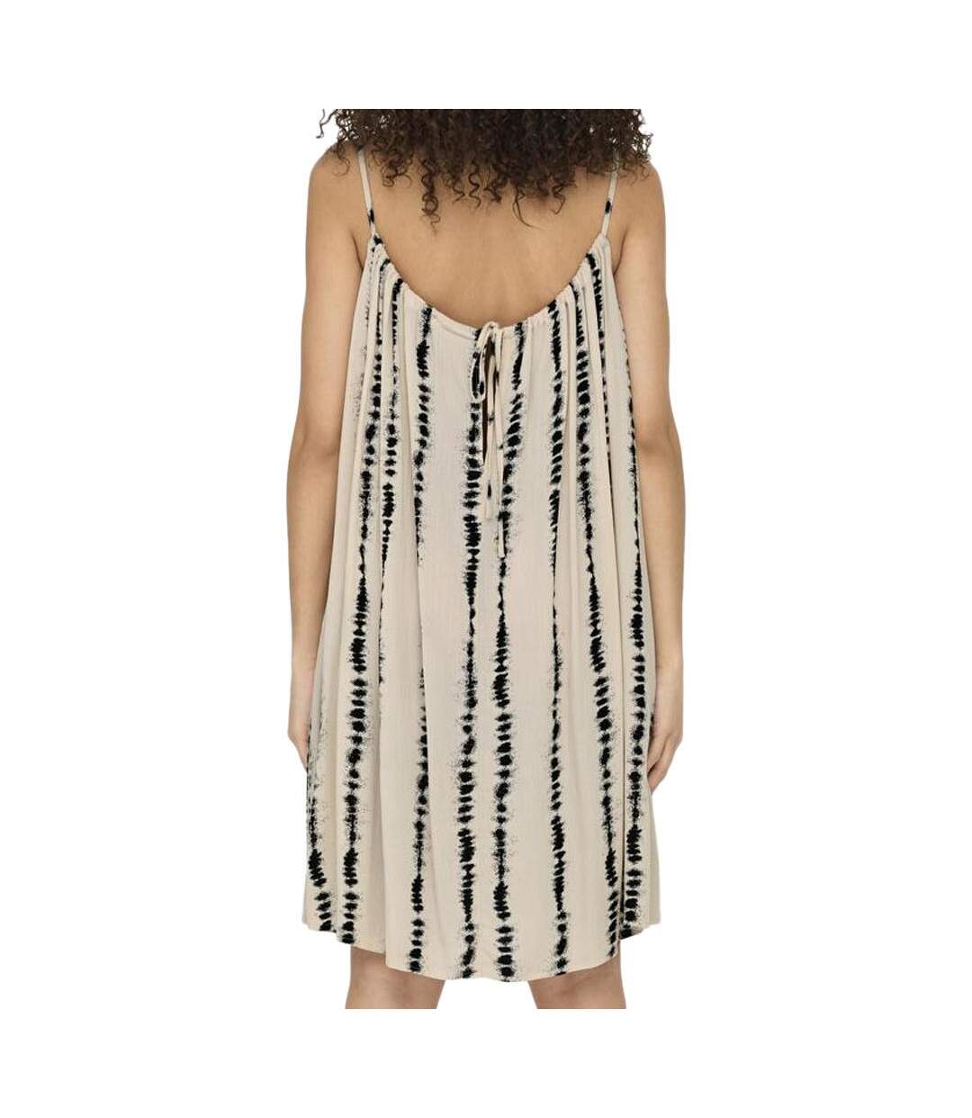Robe beige/noir femme jdy breeze-2
