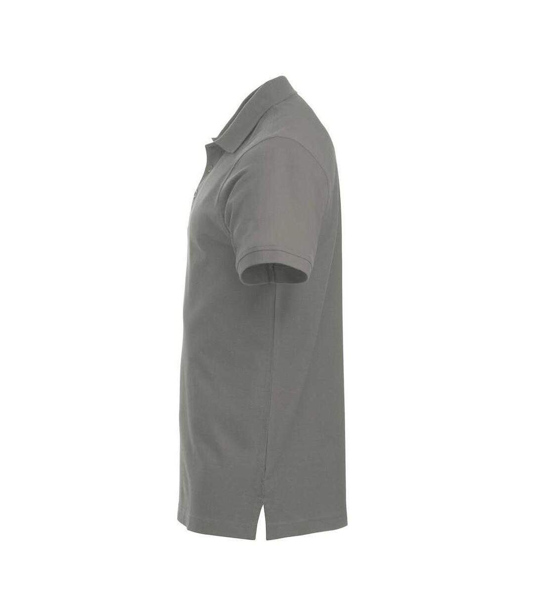 Mens Classic Lincoln Polo Shirt Silver Clique-3