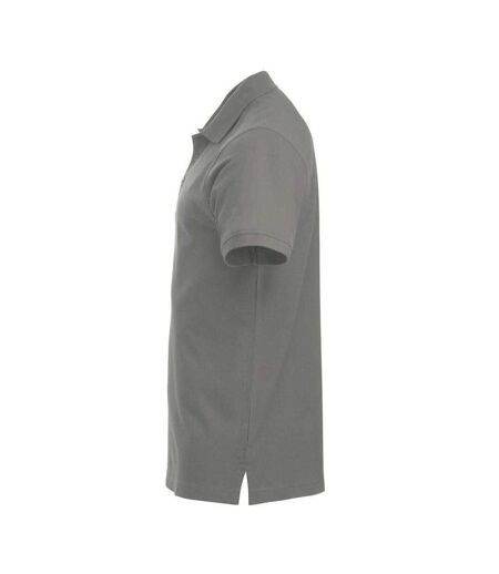 Mens Classic Lincoln Polo Shirt Silver Clique