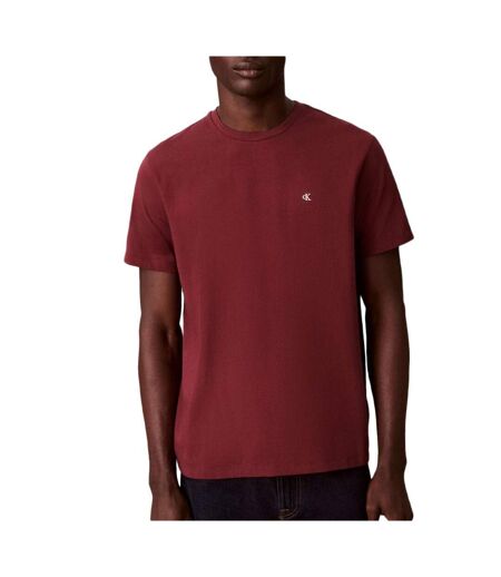 T-Shirt bordeaux homme calvin klein jeans classic