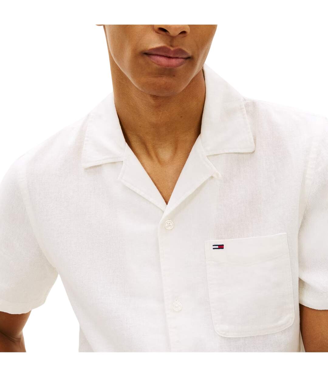 Chemise Manches Courtes Homme Écru Tommy Jeans-4