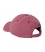 Womens/ladies emily logo organic baseball cap burgundy Animal