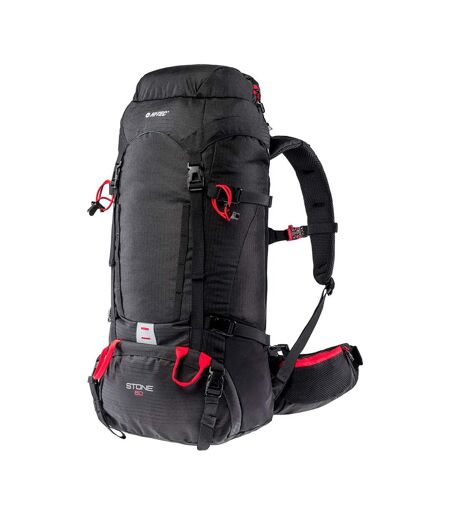 Sac À Dos De Randonnée Stone Adulte Taille Unique Noir Rouge Vif Hi-Tec