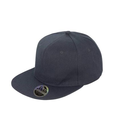 Bronx original flat peak snapback cap black Result Headwear