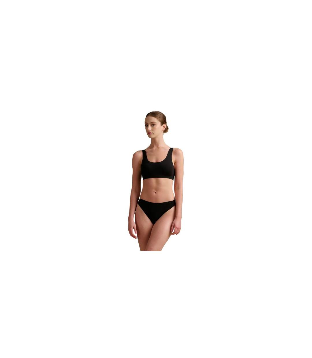 Womens/ladies Structured Scoop Neck Bralette Black Wolford-1