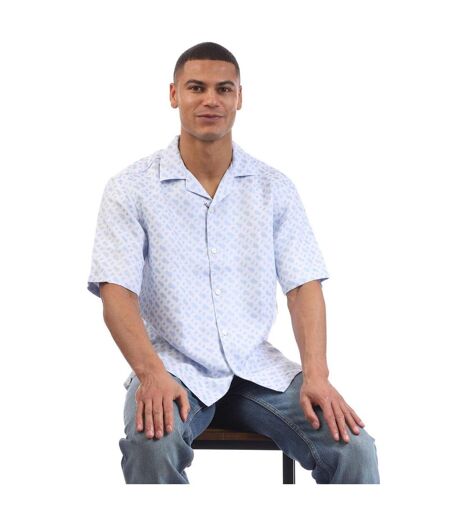 Chemise Manches Courtes C-lars-252 Homme Bleu Boss